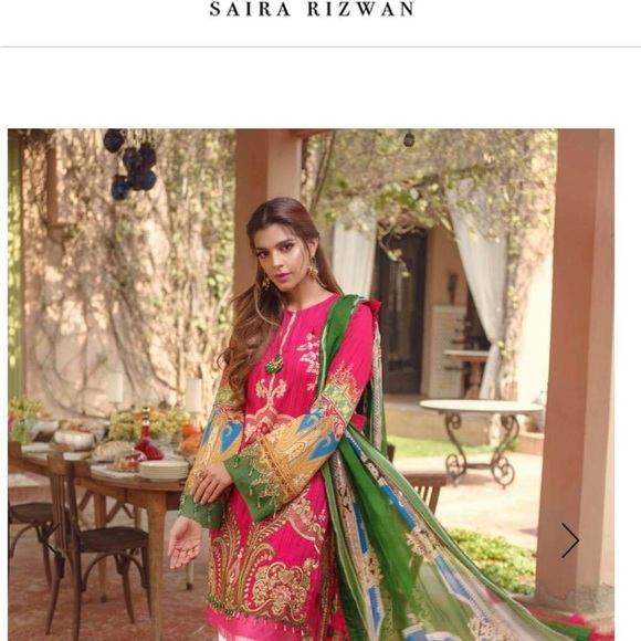 Pakistani branded embroidered 3 piece - Picture 1 of 9